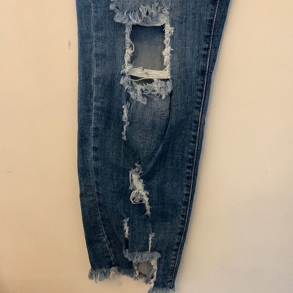 American Bazi high rise skinny distressed jeans Size 2X NWT - Picture 5 of 12